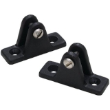 Seachoice 76521 Plastic Black Deck Hinge (Pack of 2)