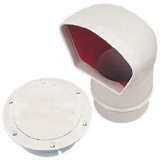 Seadog PVC Low Profile Cowl Vent and Snap On Deck Plate