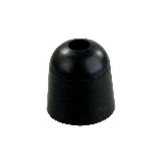 JR Products 11745 Door Bumper Black