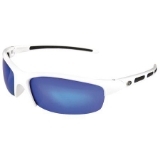 41383 Snook Polarized Sunglasses with Blue Mirror Lenses & White Frame