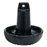 Seachoice 41200 8# Mushroom Anchor Blk