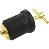 Seachoice Brass in. L X 1 in. W Drain Plug
