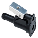 Seachoice Deluxe Fuel Connector for Yamaha/Mercury/Mariner Nylon Hose Fitting 5/16